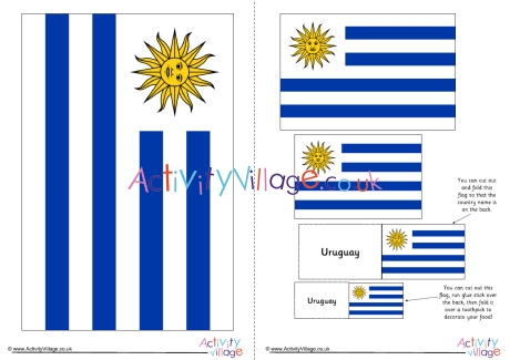 Uruguay flag printable