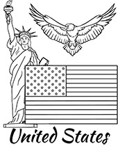 Flag of uruguay educational coloring page