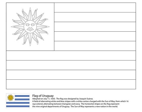 Uruguay flag coloring page free printable coloring pages flag coloring pages american flag coloring page coloring pages