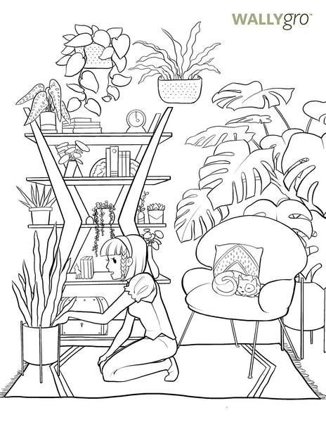 International plant appreciation day coloring book pages â