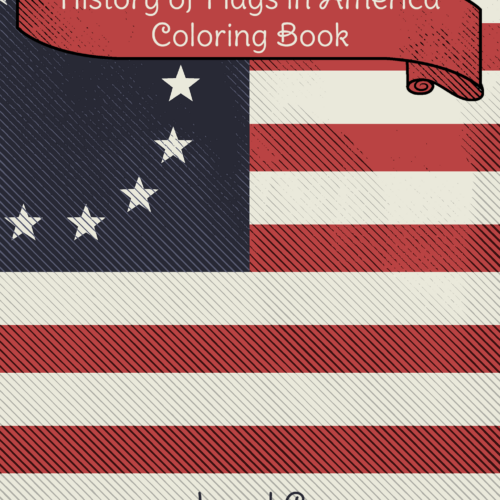 History of flags in america coloring book