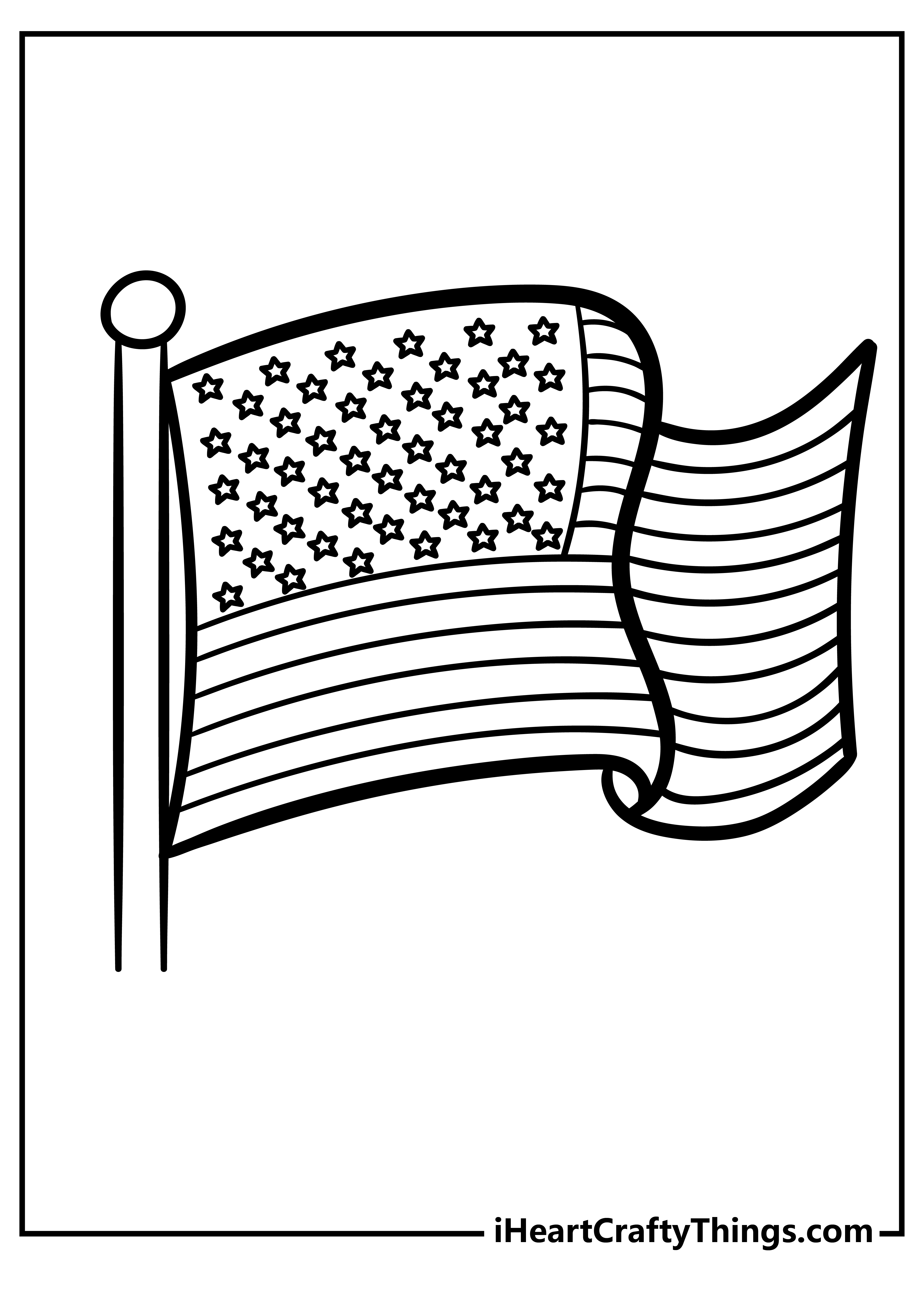 American flag coloring pages free printables