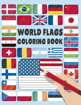 World flags coloring book a great geography gift for kids and adults color in flags for all countries of the world with color gu paperback wild rumpus