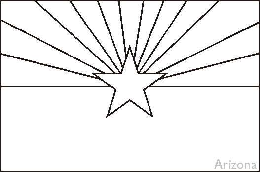 Colouring book of flags united states of america