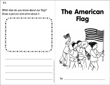 The american flag our country write read book printable mini