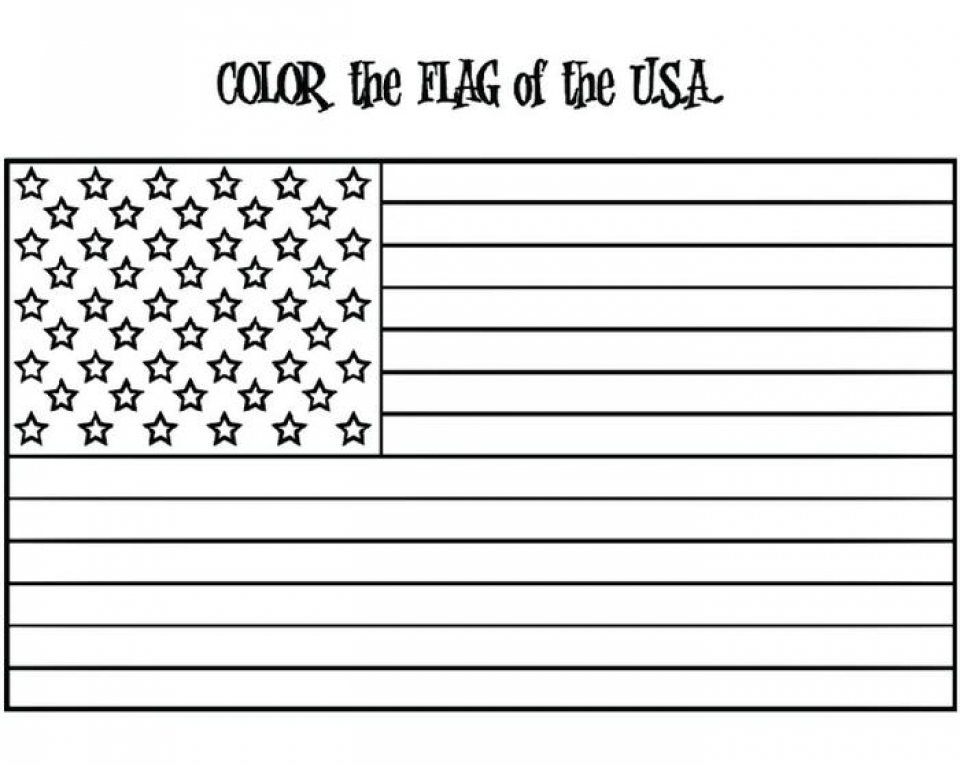 Free printable american flag coloring pages