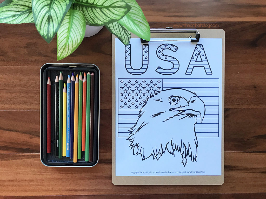 American flag coloring pages free printables â the art kit