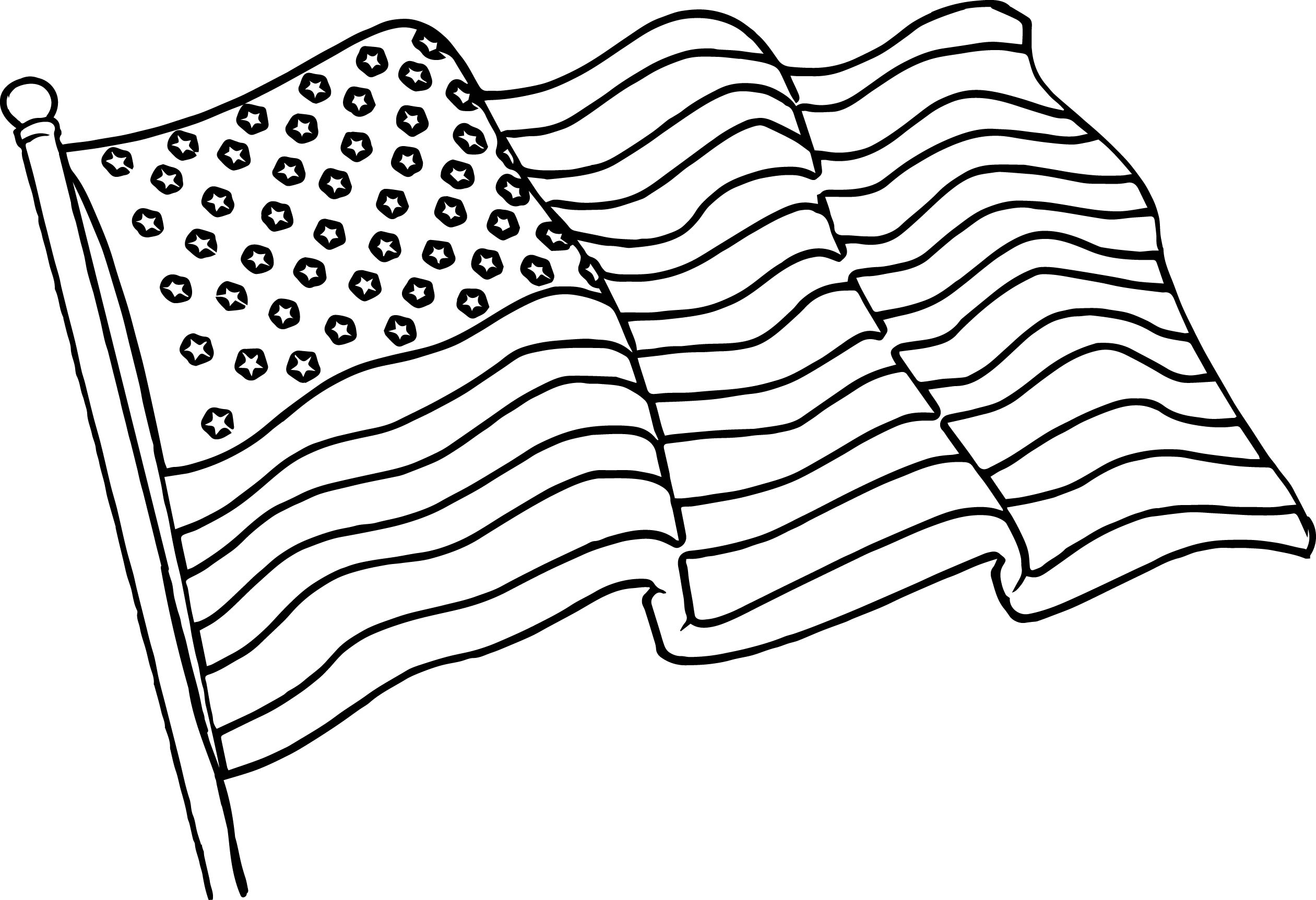 American flag coloring pages