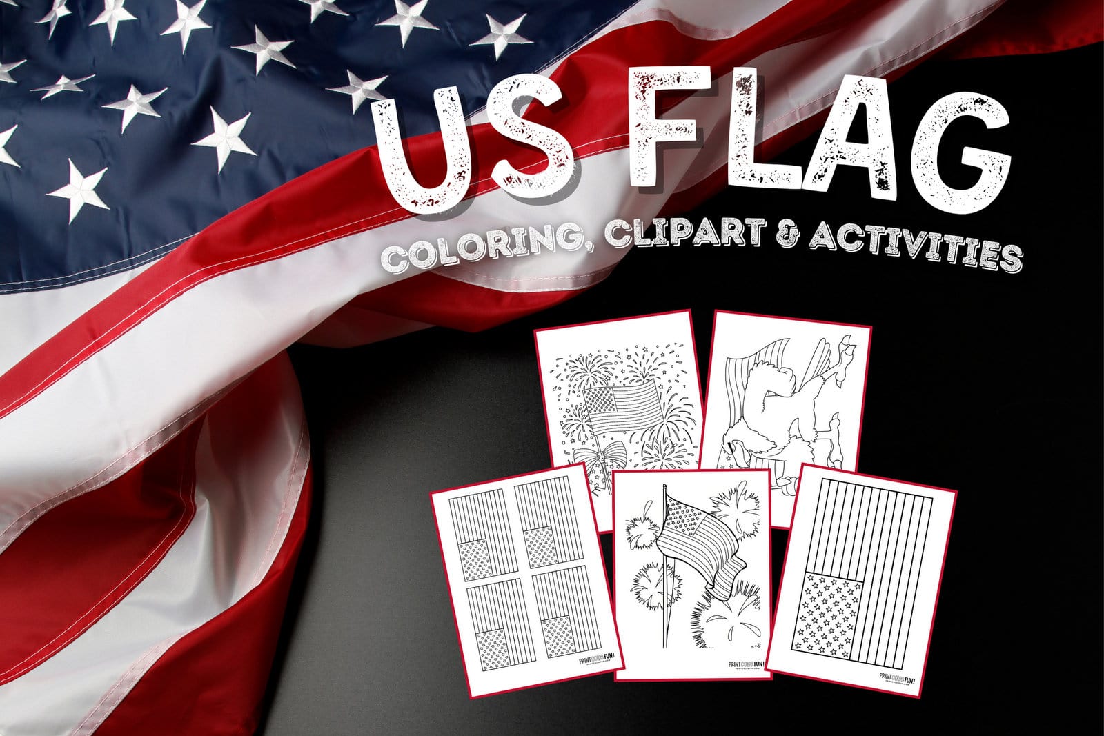 American flag clipart coloring pages crafts facts learning fun inspired by old glory at