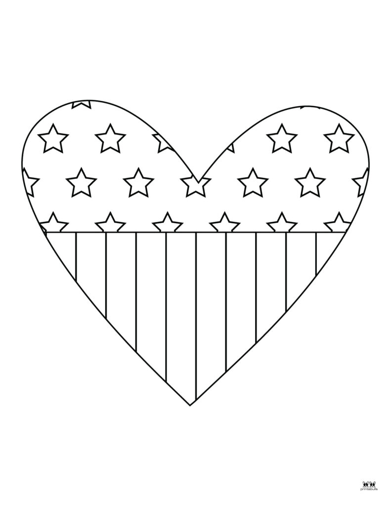 American flag coloring pages templates