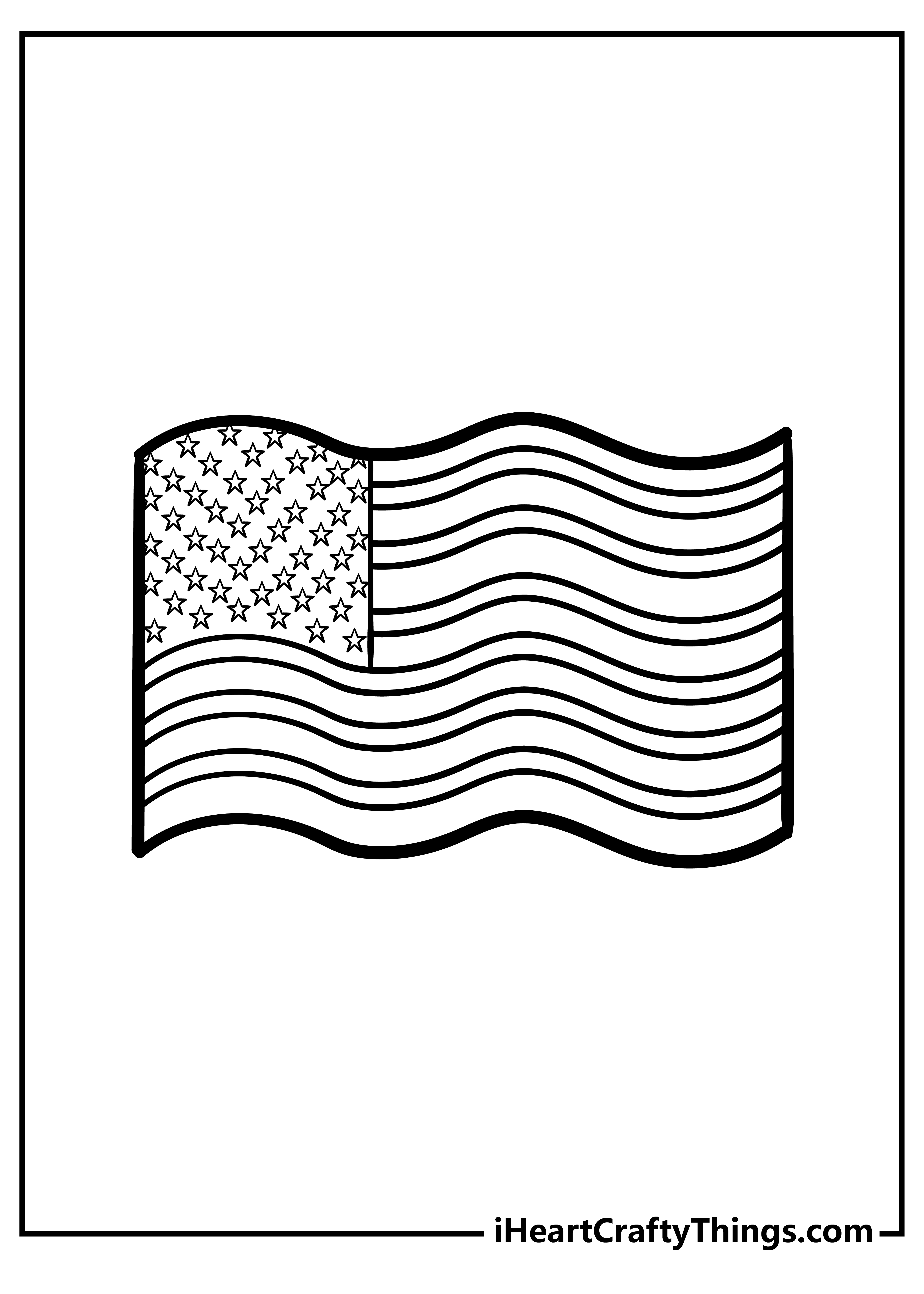 American flag coloring pages free printables