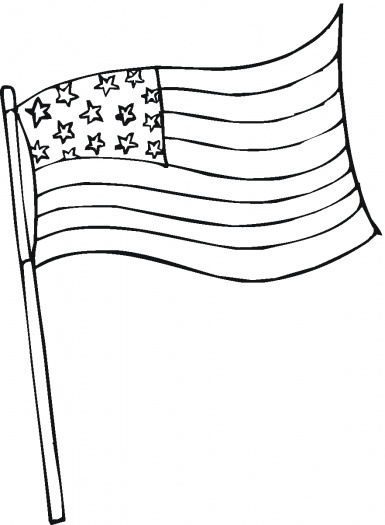 American flag coloring pages