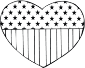 American flag coloring pages free printable pictures