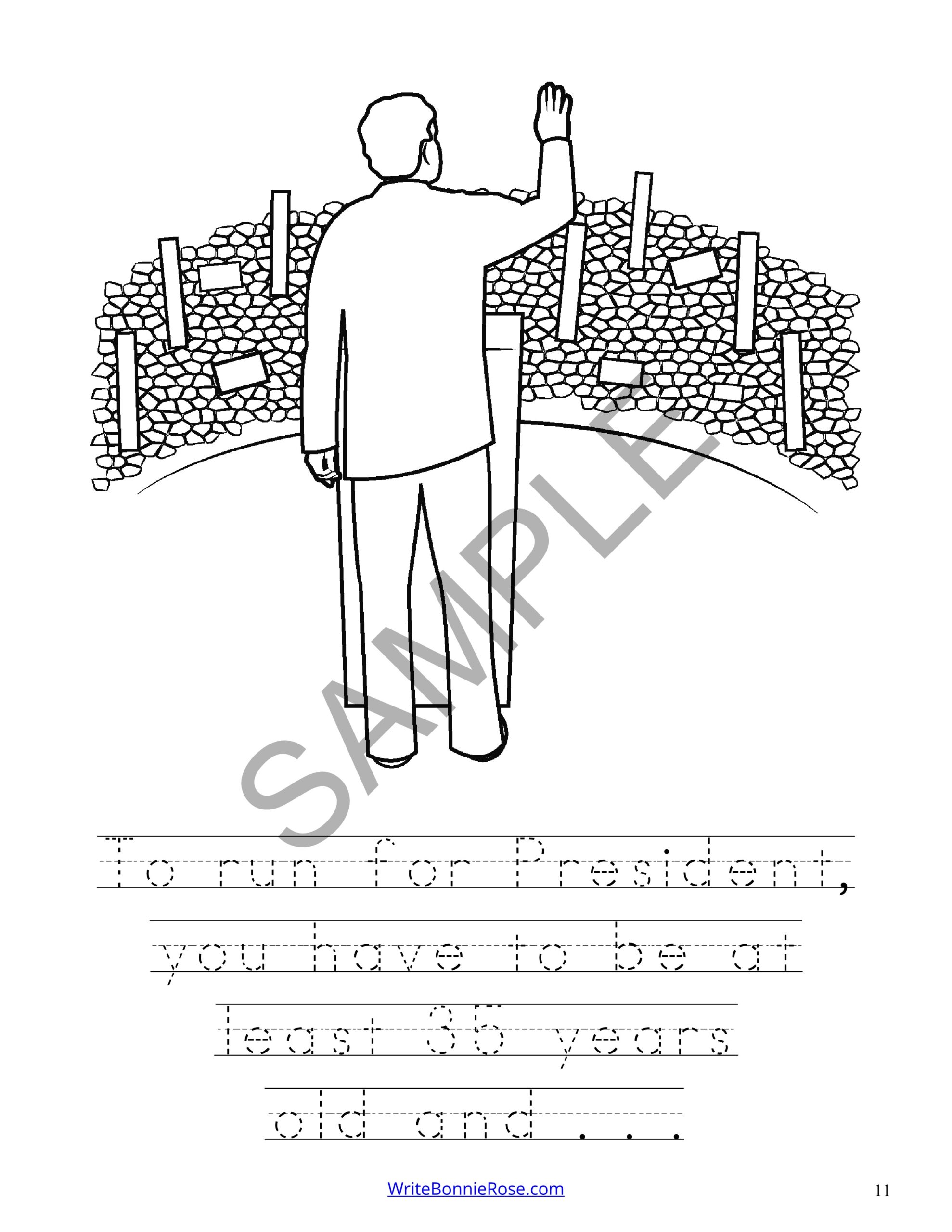 Branches of us government coloring book