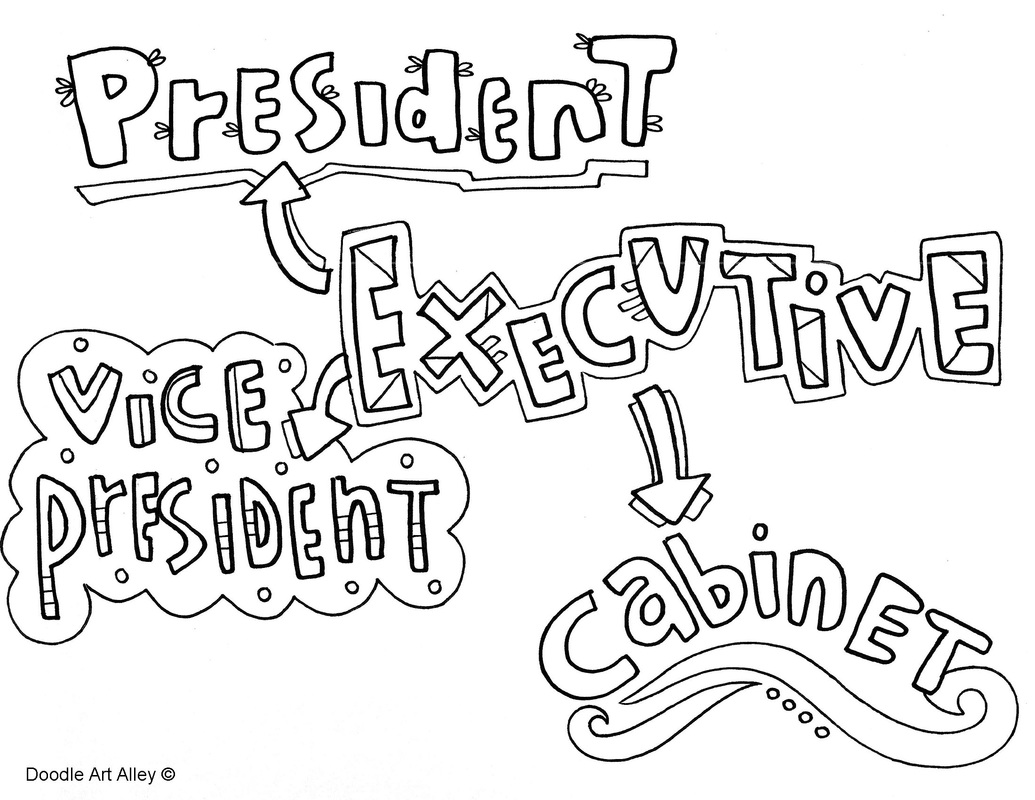 Branches of government coloring pages and printables