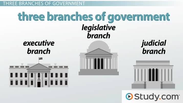 Three branches of government legislative executive judicial