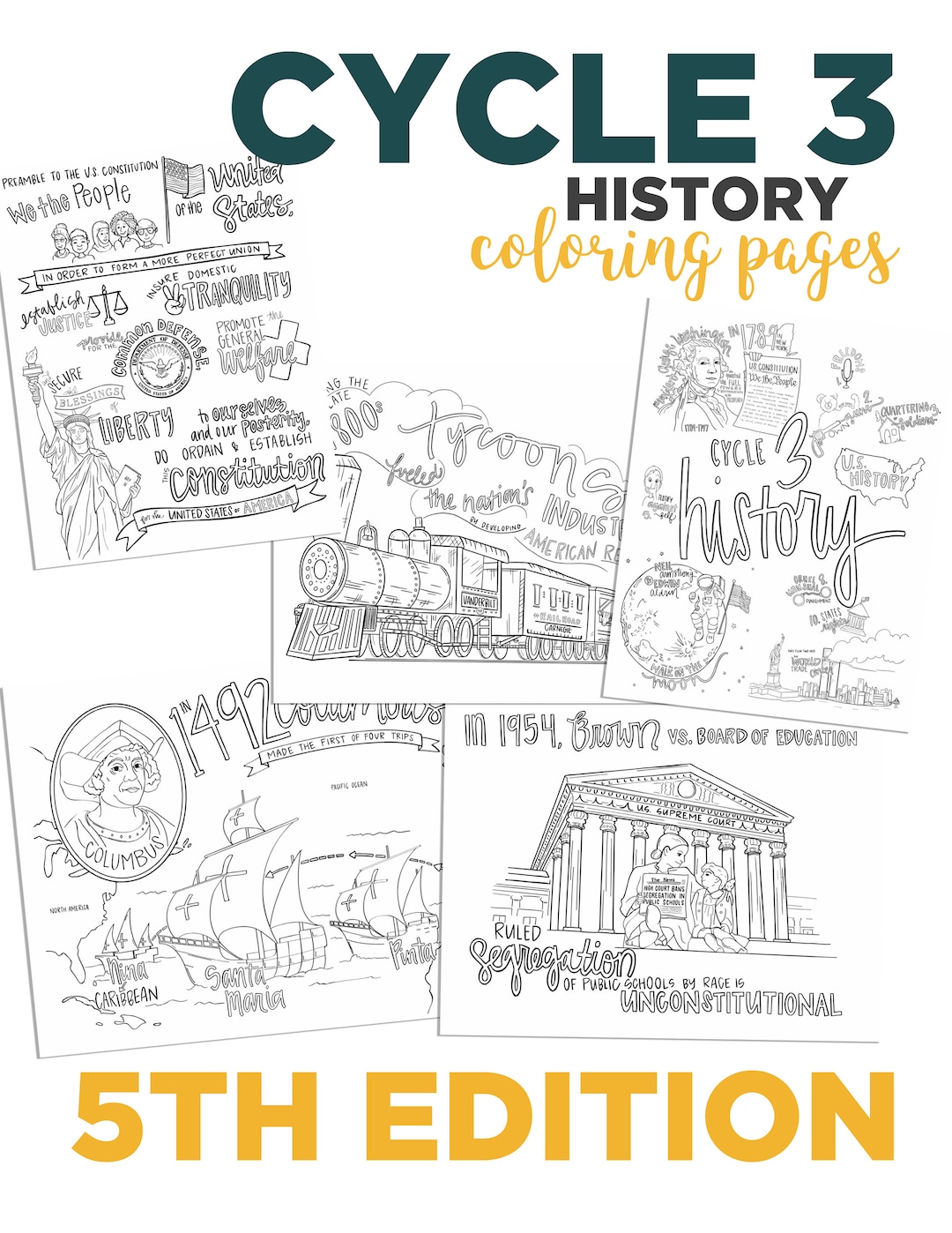 Cycle history coloring pages for th edition