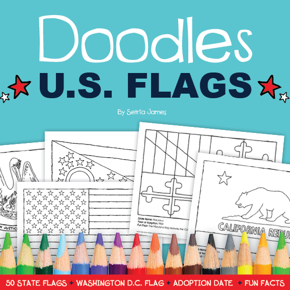 Doodles united states states flags state flag history state flag coloring doodles ave