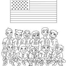 Team of united states coloring pages