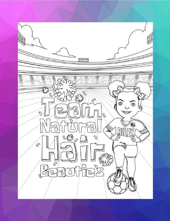 Coloring page coloring page for black girls natural hair coloring pages coloring pages for kids black us soccer coloring page