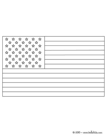 Flag of united states coloring pages