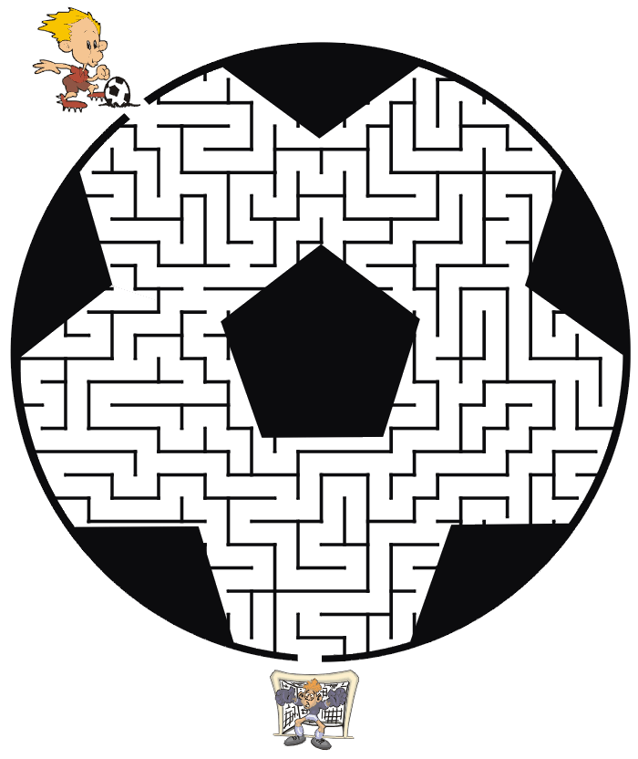 Soccer maze