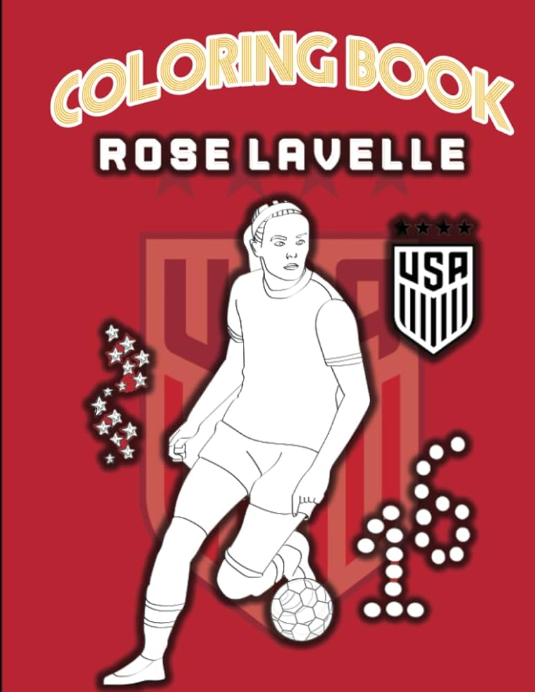 Usa womens soccer team coloring book a fun activity book for children and adults who love football inches players pages agency pa books