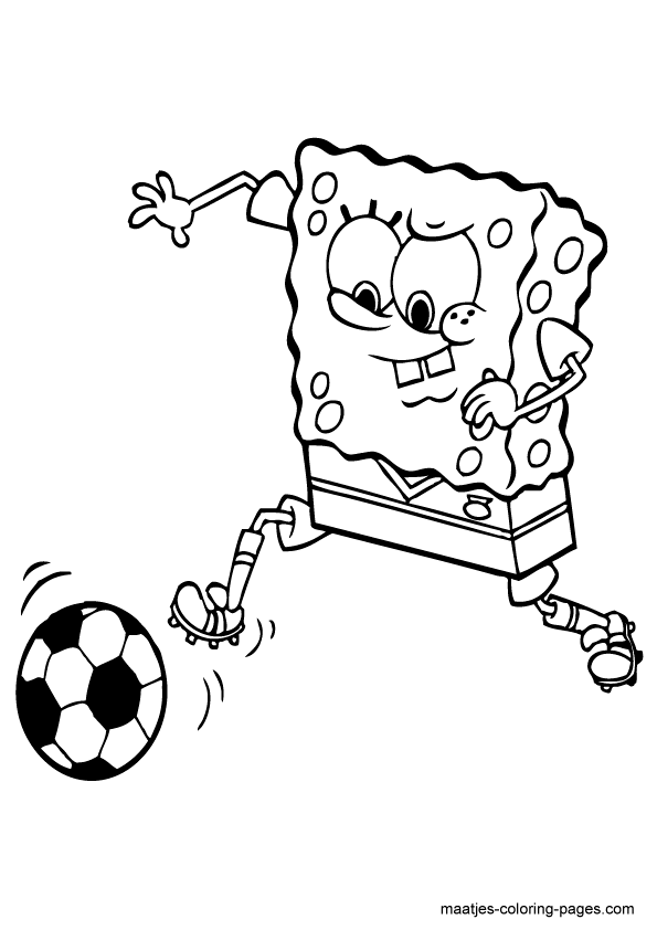 Soccer coloring page