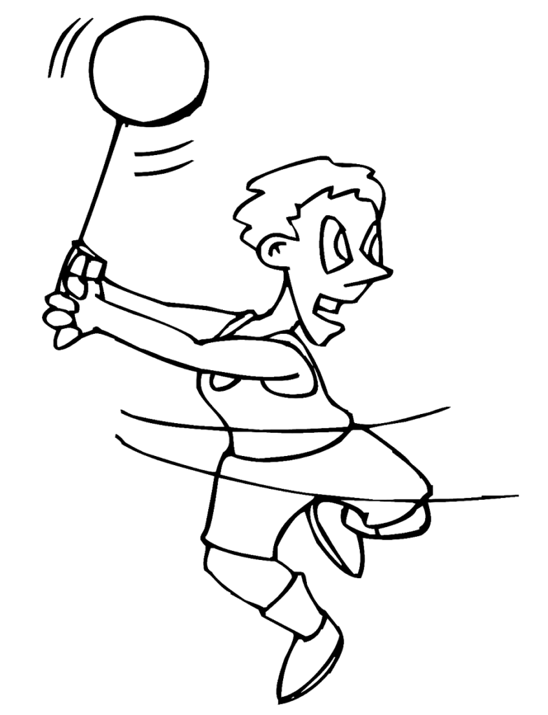 Track and field coloring pages