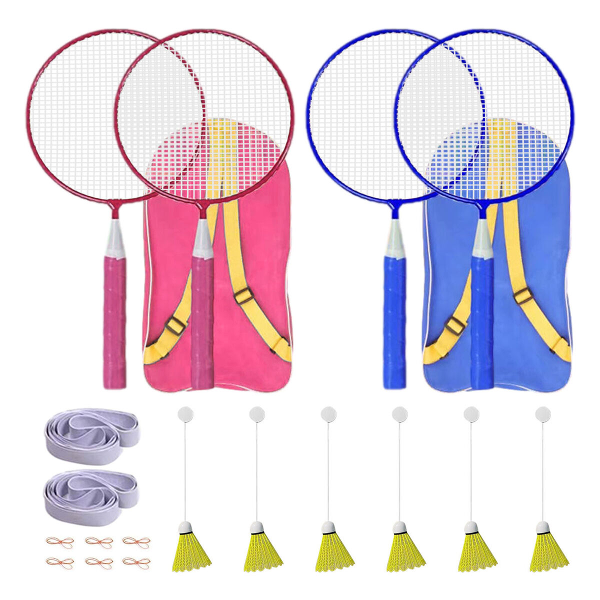 Badminton trainer single play rebound shuttlecocks racquet sports set for kids