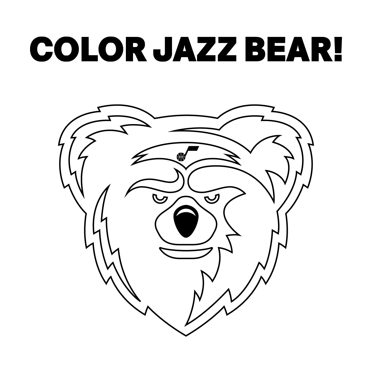 Coloring pagesactivities â utah jazz youth