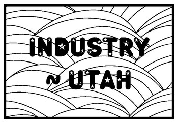 Industry utah state motto activity constitution day coloring pages