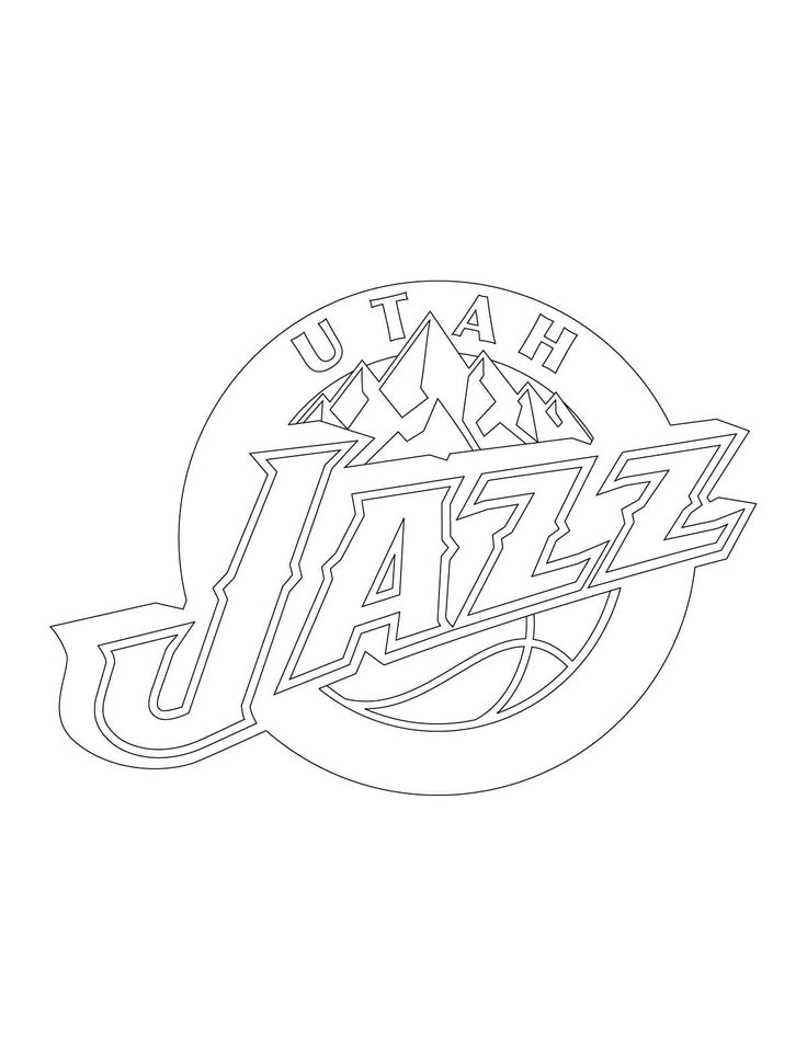 Printable utah jazz coloring pages pdf ideas