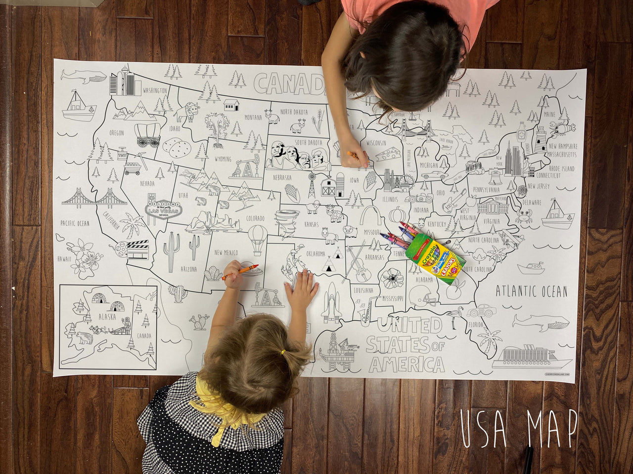 Usa map coloring sheet â