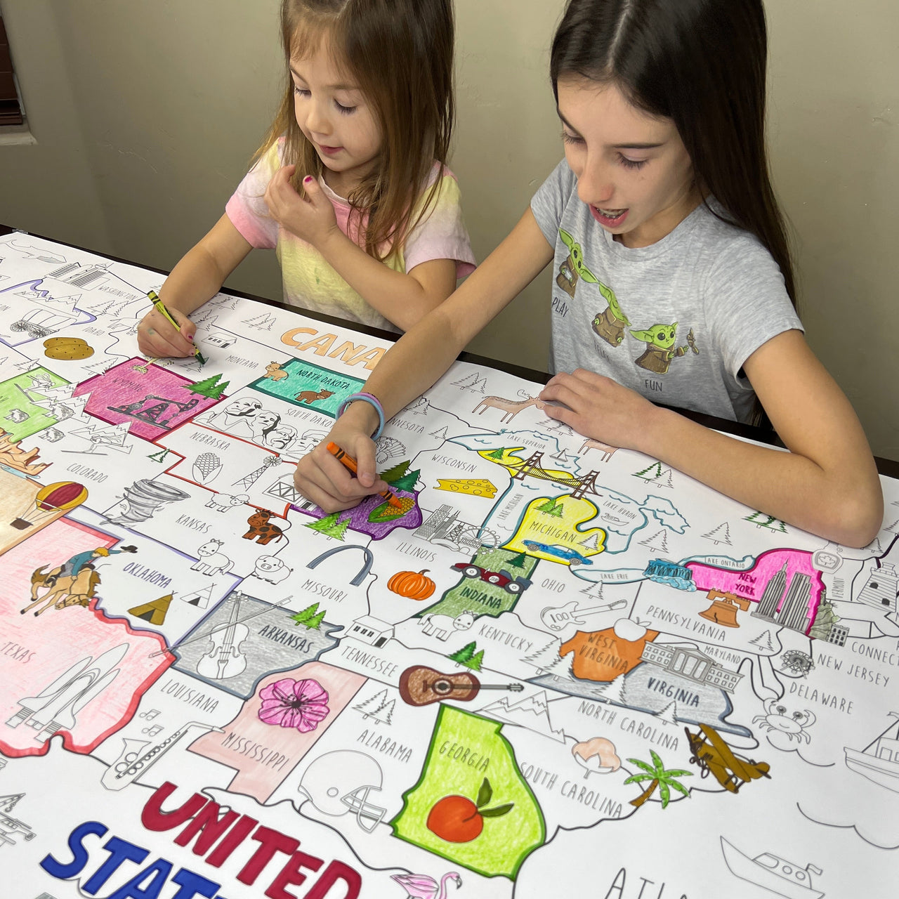 Usa map coloring sheet â