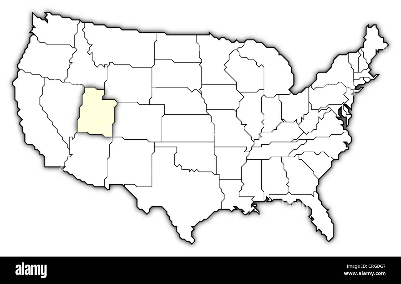 Mapa del tado de utah fotografãas e imãgen de alta roluciãn