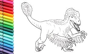 How to draw the utahraptor dinosaur