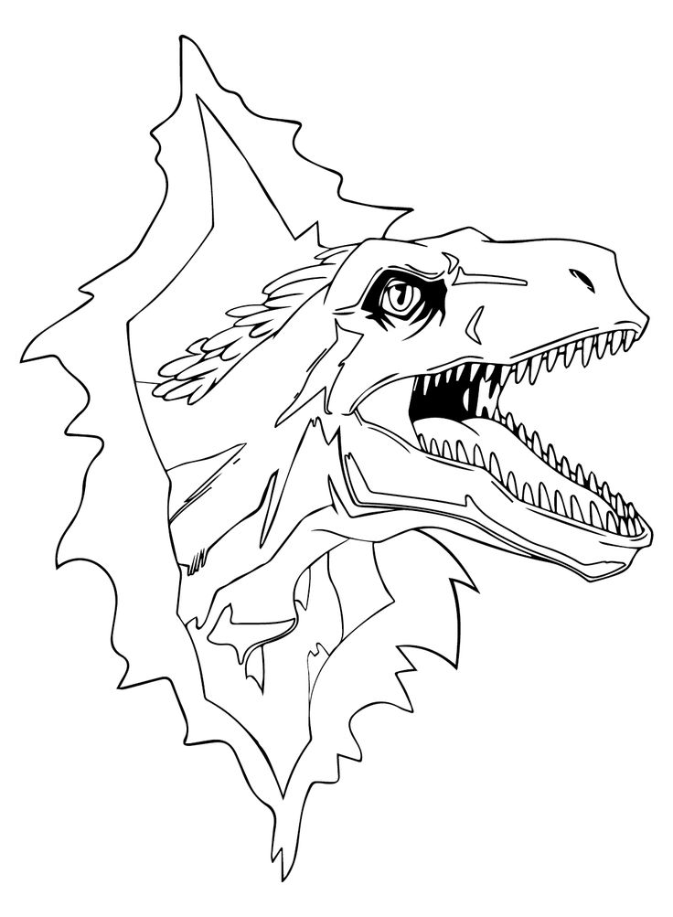 Utahraptor coloring pages