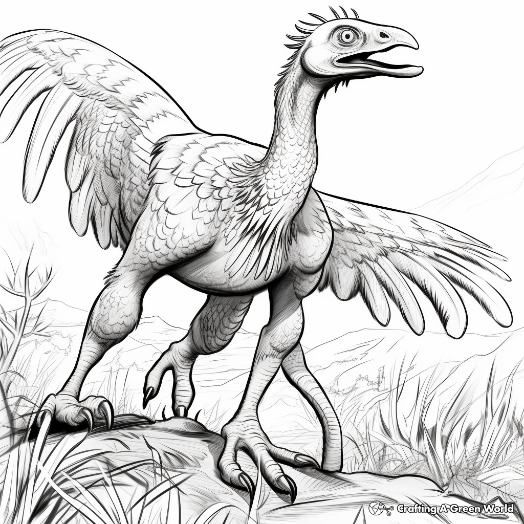 Utahraptor coloring pages