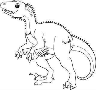 Utahraptor coloring pages