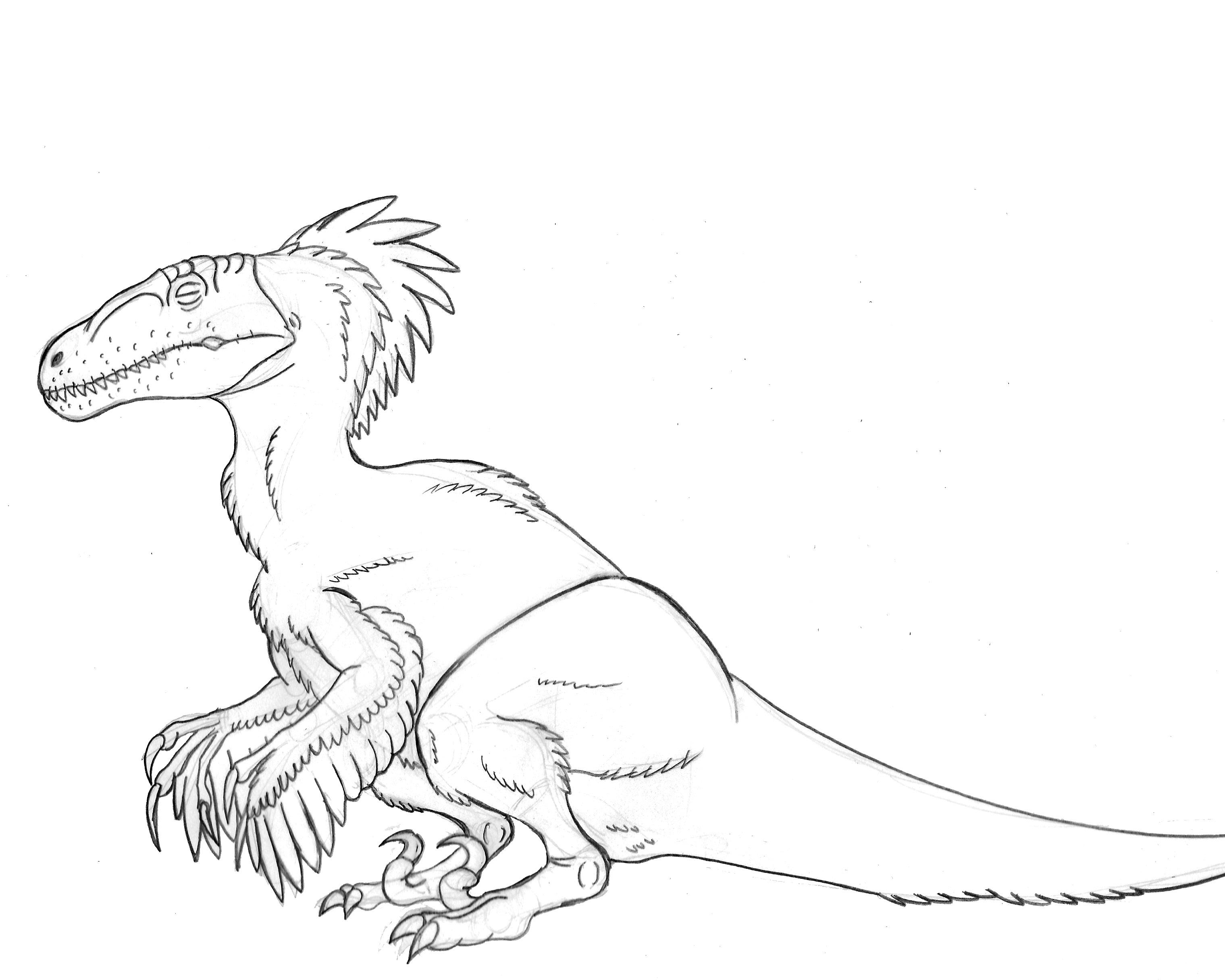 Oc utahraptor me pencil rpaleoart