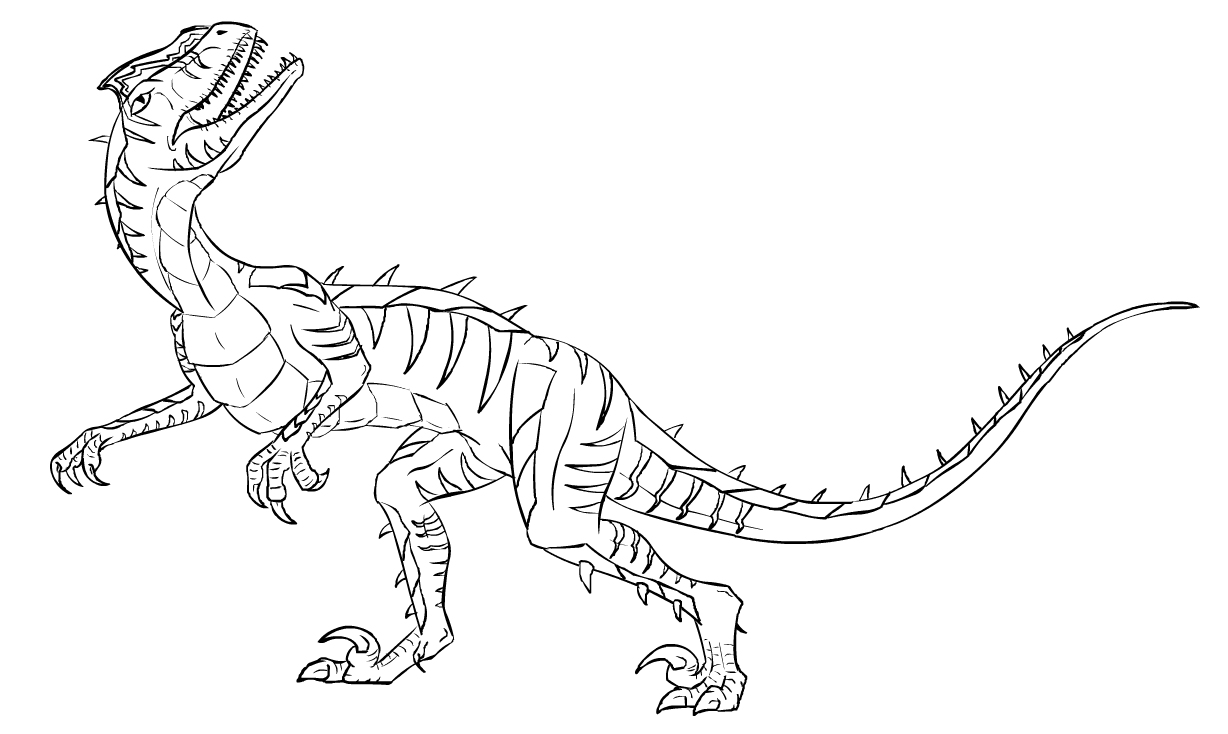 Velociraptor coloring pages