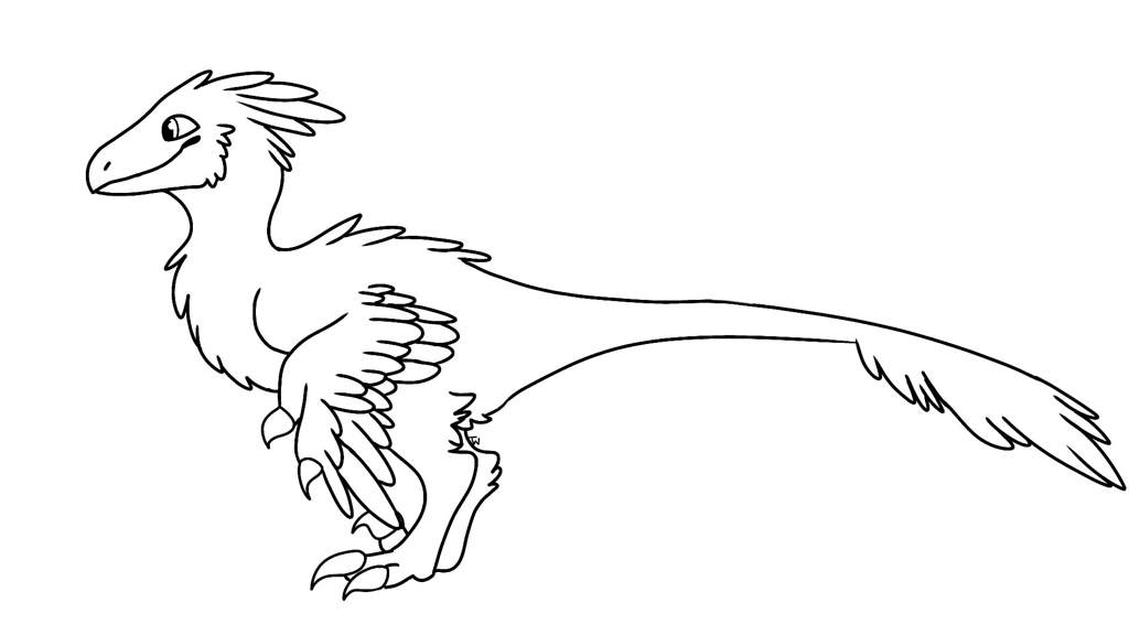 Utahraptor fu lineart jurassic park amino