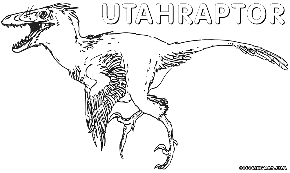 Utahraptor coloring pages coloring pages to download and print