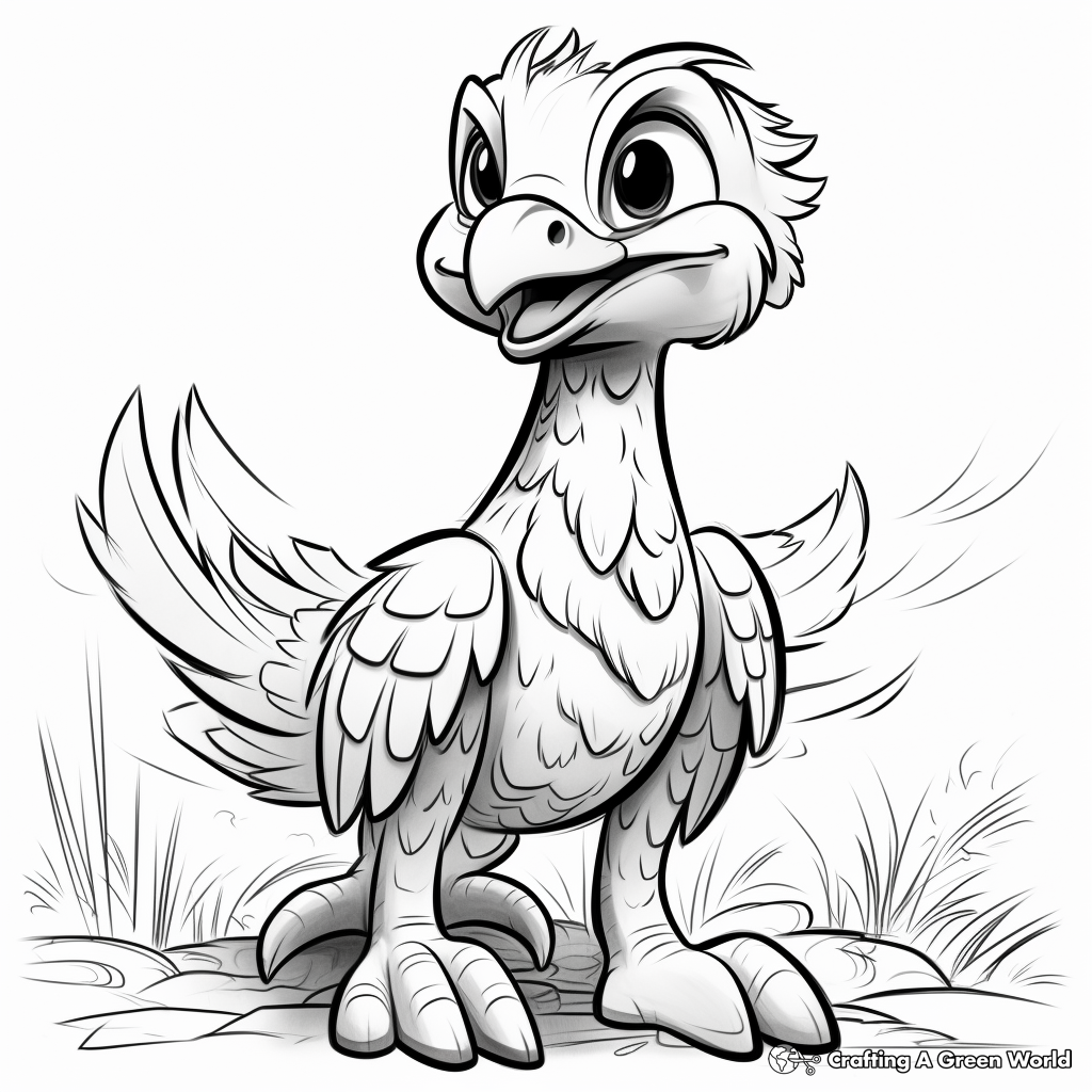 Utahraptor coloring pages