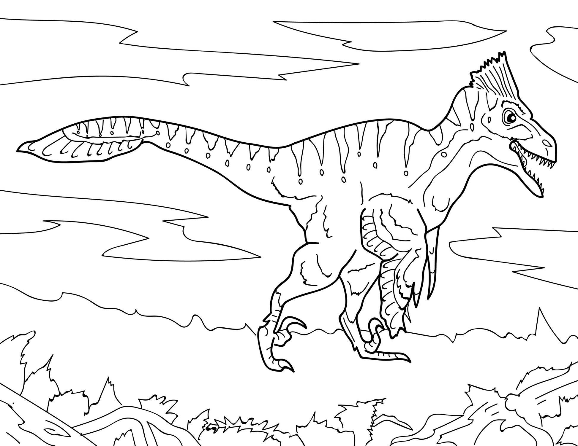 Dinosaur educational coloring book â advance wildlife education