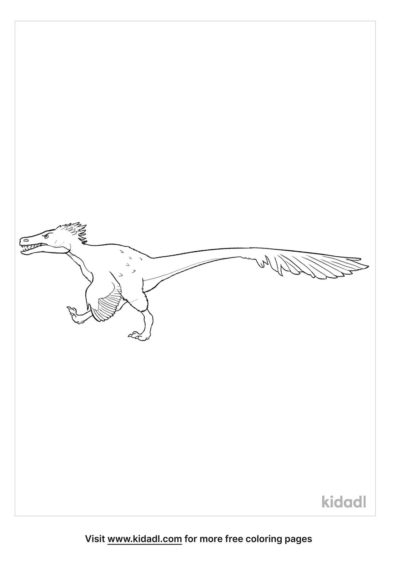 Free utahraptor coloring page coloring page printables