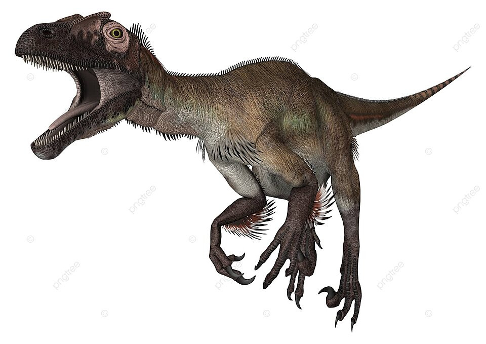 Dinosaur utahraptor hunter illustration powerful photo background and picture for free download