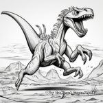 Utahraptor coloring pages