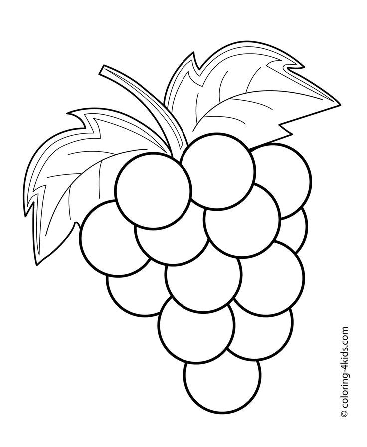 Grap fruits and berri coloring pag for kids printable free fruit coloring pag coloring pag vegetable coloring pag